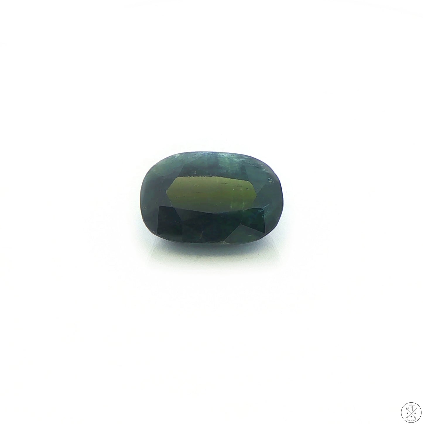 11 Carat Natural Sapphire Untreated Oval Faceted 15 x 10 mm Gemstone Blue Green Loose
