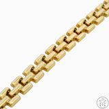 Vintage 14k Yellow Gold Link Bracelet 7 Inch Italy