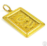 1976 24k .999 Gold Year of the Dragon Pendant Vintage China Collectible