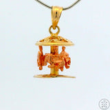 Vintage 14k Yellow Gold Merry-Go-Round Pendant