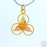 Vintage 14k Gold Leaves Pendant