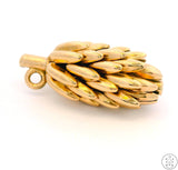 Vintage 14k Yellow Gold Banana Bunch Pendant or Charm