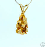 Vintage 14k Gold Nugget Drop Pendant