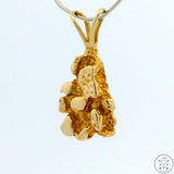 Vintage 14k Gold Nugget Drop Pendant