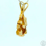 Vintage 14k Gold Nugget Drop Pendant