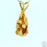 Vintage 14k Gold Nugget Drop Pendant