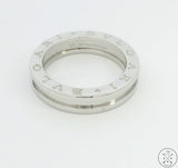 Estate Bvlgari 750 18k White Gold B-Zero 1 Band Size 7.75 Size 56