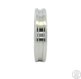 Estate Bvlgari 750 18k White Gold B-Zero 1 Band Size 7.75 Size 56