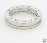 Estate Bvlgari 750 18k White Gold B-Zero 1 Band Size 6.75 Size 54