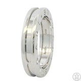 Estate Bvlgari 750 18k White Gold B-Zero 1 Band Size 6.75 Size 54