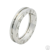 Estate Bvlgari 750 18k White Gold B-Zero 1 Band Size 6.75 Size 54