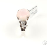 New LeVian Carlo Viani Sterling Silver Ring Mother of Pearl Sapphire and Quartz Size 7