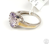 New Le Vian Sterling Silver Ring with 4.97 carat Amethyst Size 7