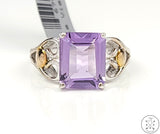 New Le Vian Sterling Silver Ring with Amethyst Size 6.75