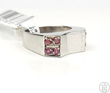 New Le Vian Sterling Silver Band with Rhodolite Garnet Size 8.25