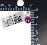 Le Vian Sterling Silver Pendant with 3.15 carat Ruby Cabochon