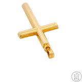 New 14k Yellow Gold Cross Pendant