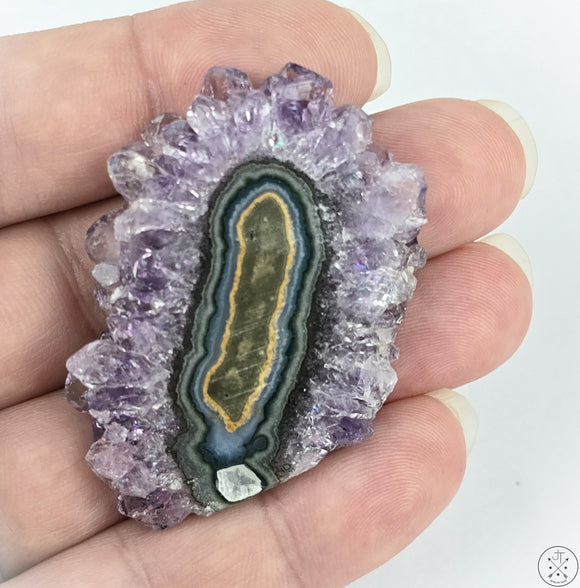 Amethyst Stalactite Slice Uruguay 21.68 grams