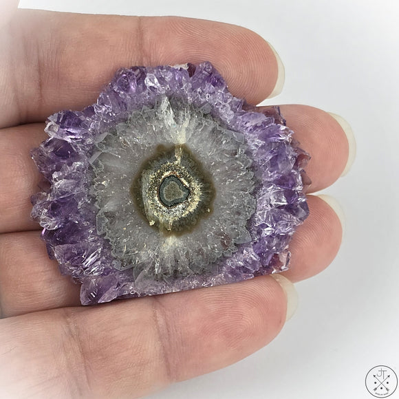 Amethyst Stalactite Slice Uruguay 19.58 grams