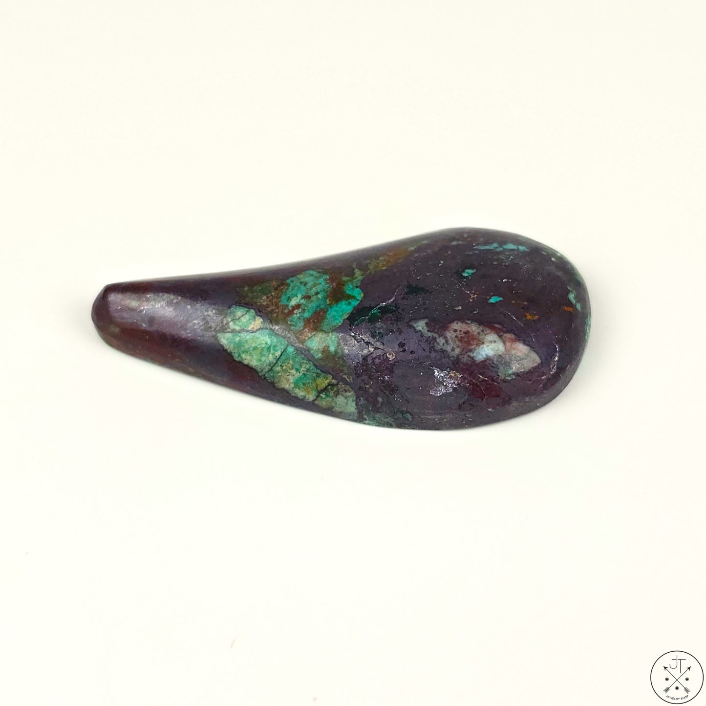 Colla Wood Rare Petrified Wood Teardrop Cabochon 57 carat