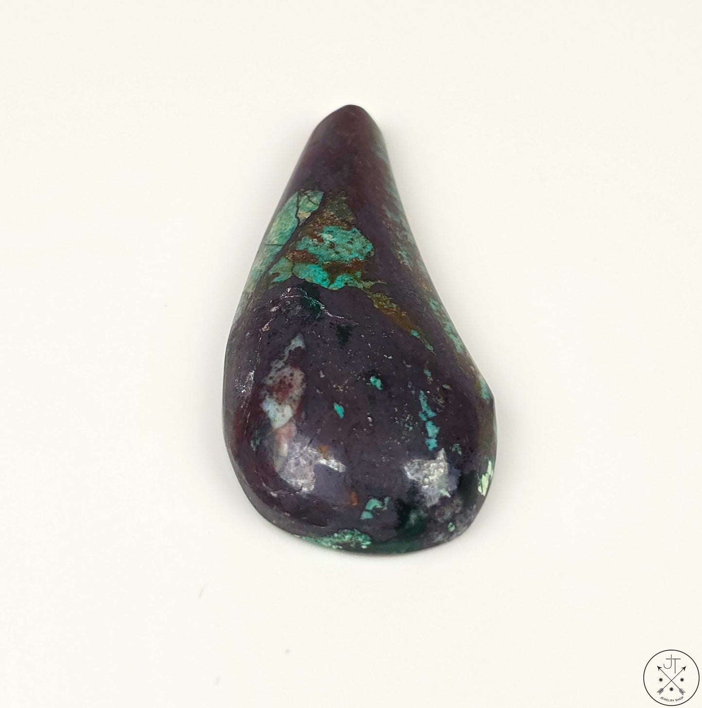 Colla Wood Rare Petrified Wood Teardrop Cabochon 57 carat