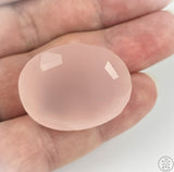 95 Carat Rose Quartz 32 x 25 Oval Natural Gemstone