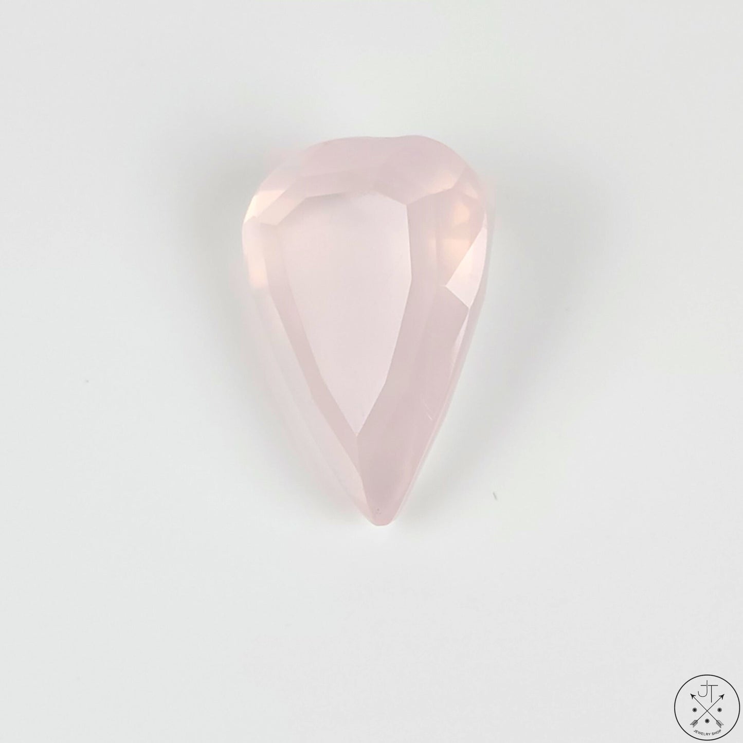 32 Carat Rose Quartz 26 x 18 Pear Natural Gemstone