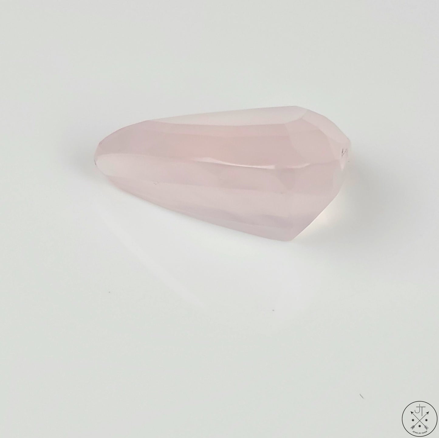 32 Carat Rose Quartz 26 x 18 Pear Natural Gemstone