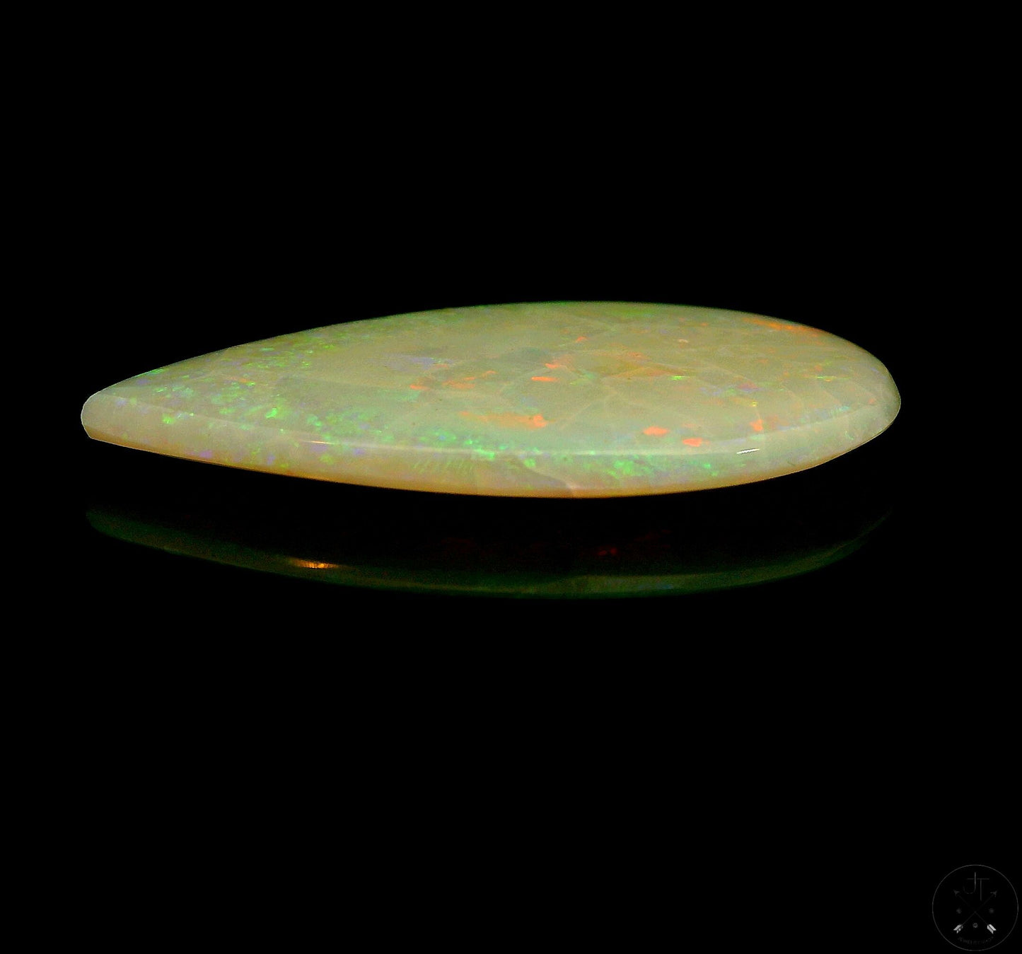 23.57 ct Natural Australian Opal Pear Cabochon 37 x 26 mm Certified Gemstone Loose