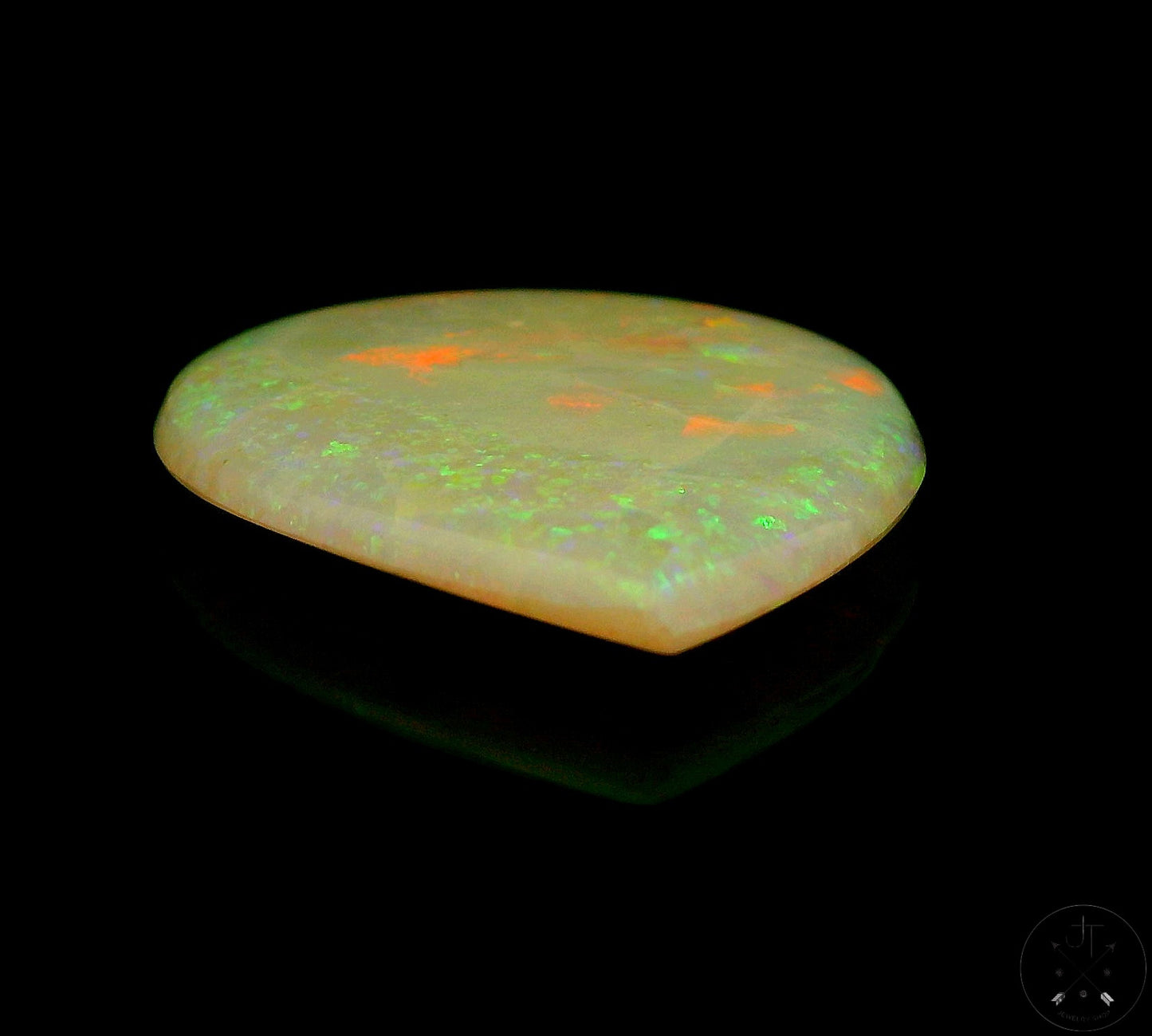23.57 ct Natural Australian Opal Pear Cabochon 37 x 26 mm Certified Gemstone Loose