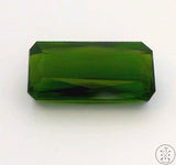 4.54 Carat Natural Green Tourmaline 13.5 x 7 Emerald cut Gemstone Certified