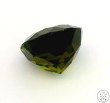 2.22 Carat Natural Green Tourmaline 7.8 mm Round Faceted Gemstone Certified