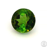 2.22 Carat Natural Green Tourmaline 7.8 mm Round Faceted Gemstone Certified