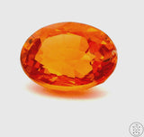 3.15 Carat Natural Spessartine Garnet 9 x 7 mm Oval Faceted Gemstone Certified