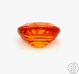 3.15 Carat Natural Spessartine Garnet 9 x 7 mm Oval Faceted Gemstone Certified