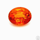 3.15 Carat Natural Spessartine Garnet 9 x 7 mm Oval Faceted Gemstone Certified