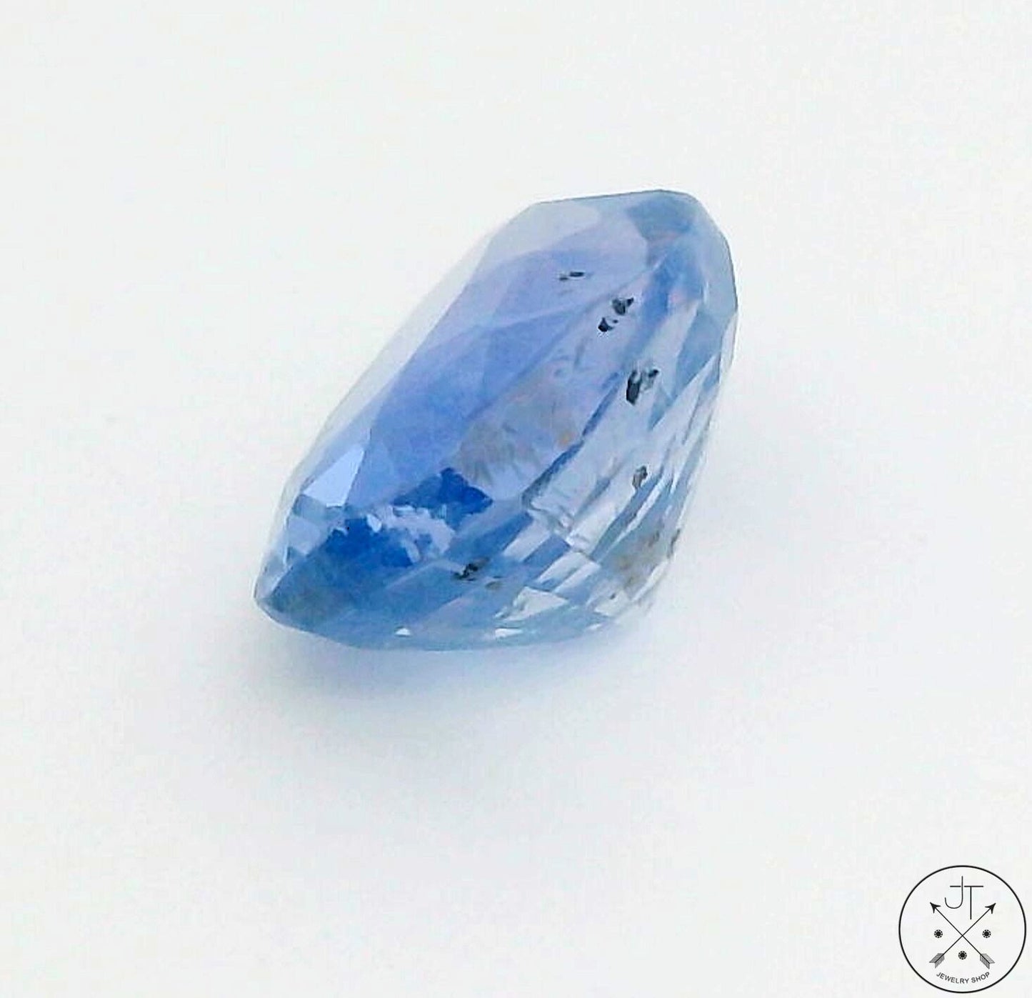 4.30 Carat Natural Light Blue Sapphire 10 x 8 mm Oval Faceted Gemstone Certified Loose