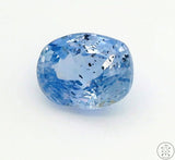 4.30 Carat Natural Light Blue Sapphire 10 x 8 mm Oval Faceted Gemstone Certified