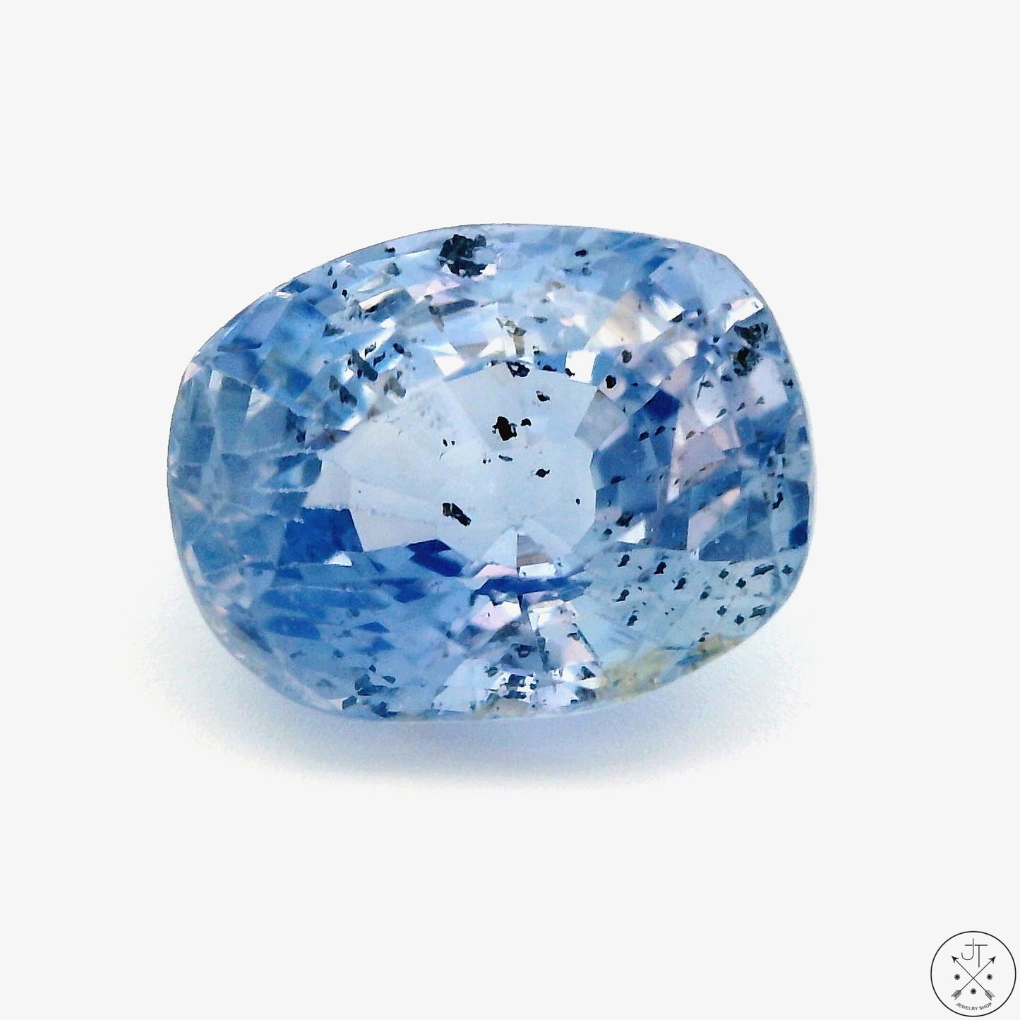 4.30 Carat Natural Light Blue Sapphire 10 x 8 mm Oval Faceted Gemstone Certified Loose