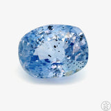 4.30 Carat Natural Light Blue Sapphire 10 x 8 mm Oval Faceted Gemstone Certified