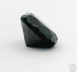 4.77 Carat Natural Black Diamond 9.8 mm Round Faceted Loose Gemstone Certified