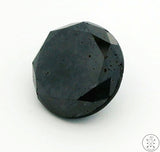 4.77 Carat Natural Black Diamond 9.8 mm Round Faceted Loose Gemstone Certified