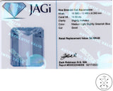 14.53 Carat Natural Aquamarine 16.5 x 13.5 Emerald cut Faceted Loose Gemstone Certified