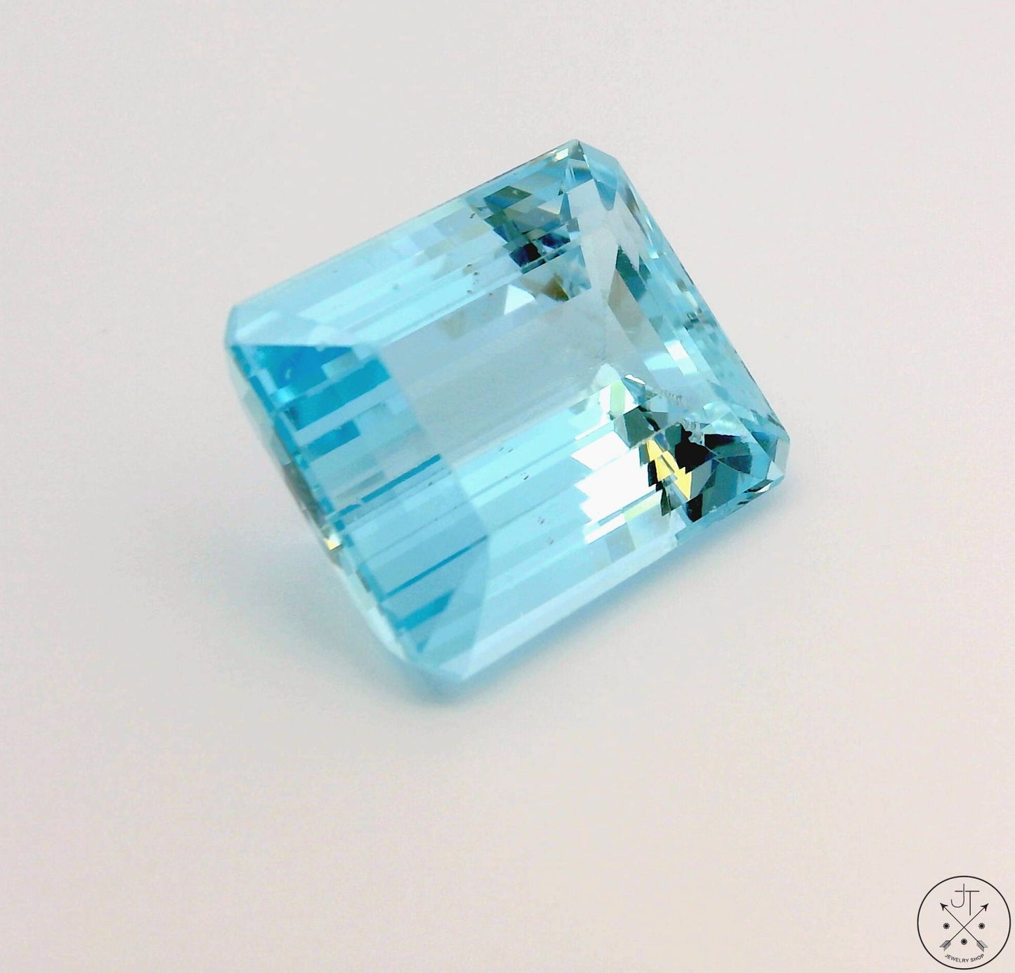 14.53 Carat Natural Aquamarine 16.5 x 13.5 Emerald cut Faceted Loose Gemstone Certified