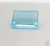 14.53 Carat Natural Aquamarine 16.5 x 13.5 Emerald cut Faceted Loose Gemstone Certified