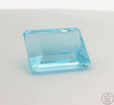 14.53 Carat Natural Aquamarine 16.5 x 13.5 Emerald cut Faceted Loose Gemstone Certified