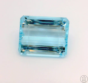 14.53 Carat Natural Aquamarine 16.5 x 13.5 Emerald cut Faceted Loose Gemstone Certified