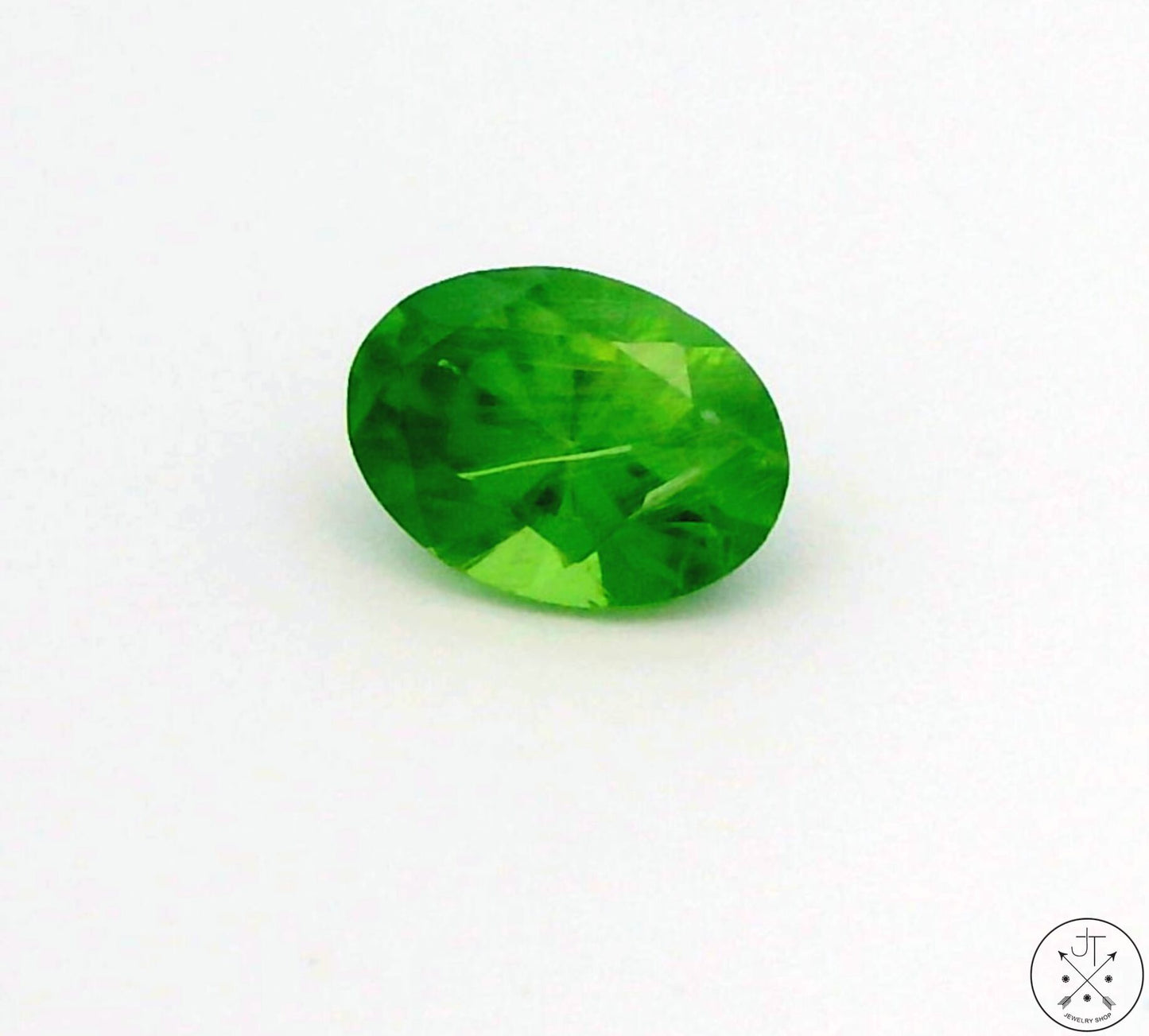 .56 Carat Natural Demantoid Garnet 6 x 4 Oval Faceted Loose Gemstone Certified