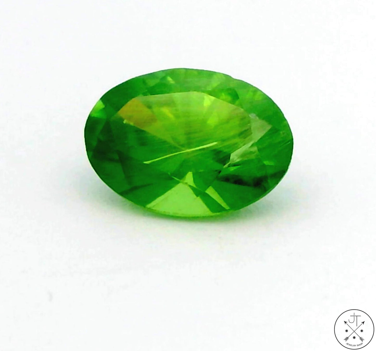 .56 Carat Natural Demantoid Garnet 6 x 4 Oval Faceted Loose Gemstone Certified