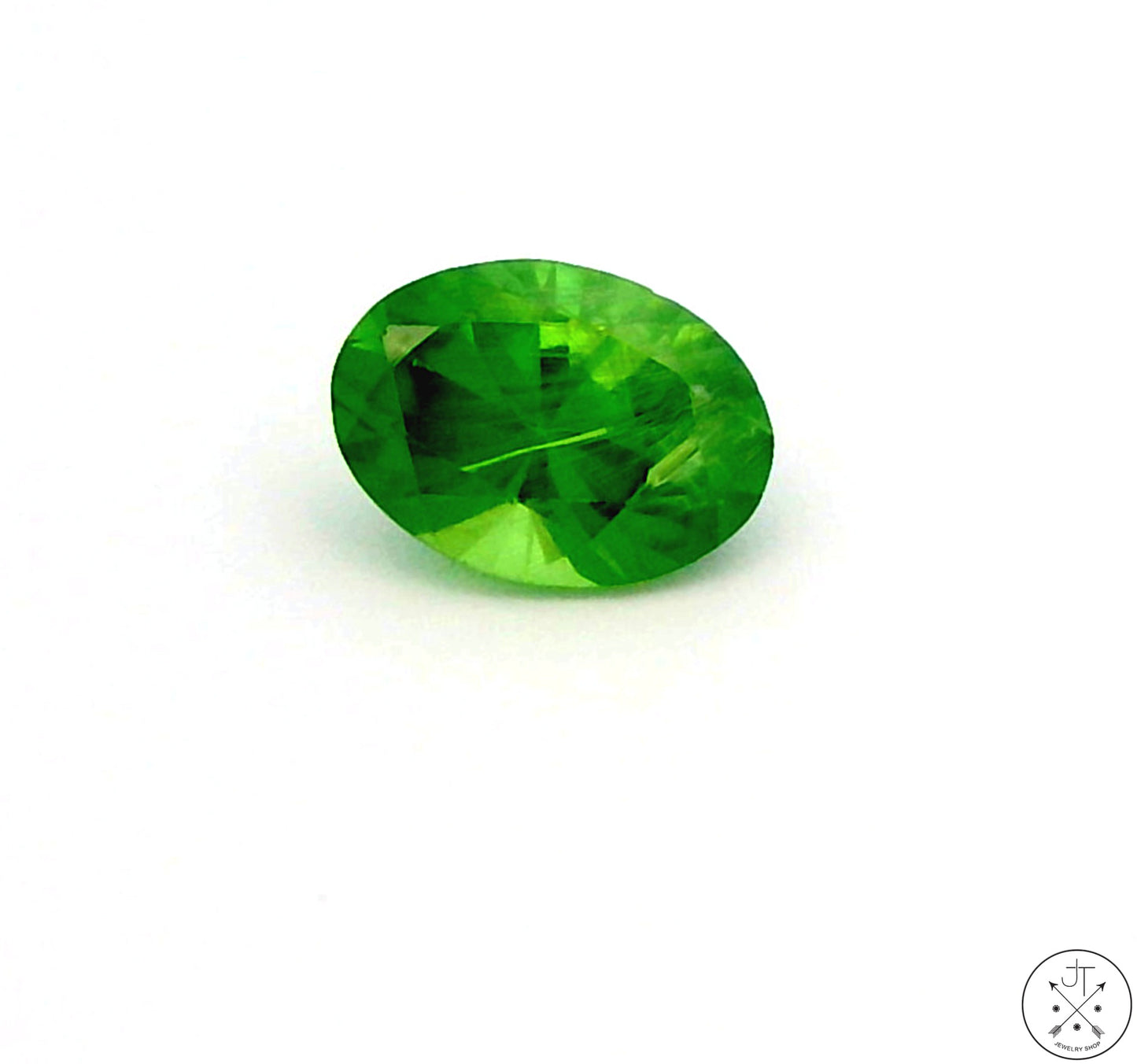 .56 Carat Natural Demantoid Garnet 6 x 4 Oval Faceted Loose Gemstone Certified